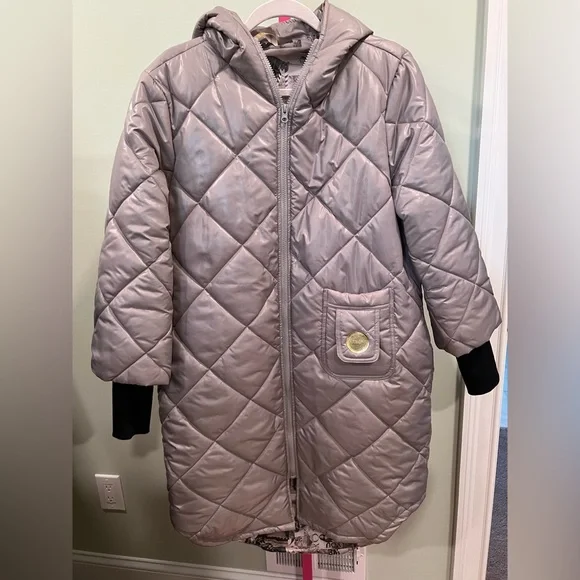 Colori Taupe Puffer Coat European Brand NEW - Picture 4 of 9